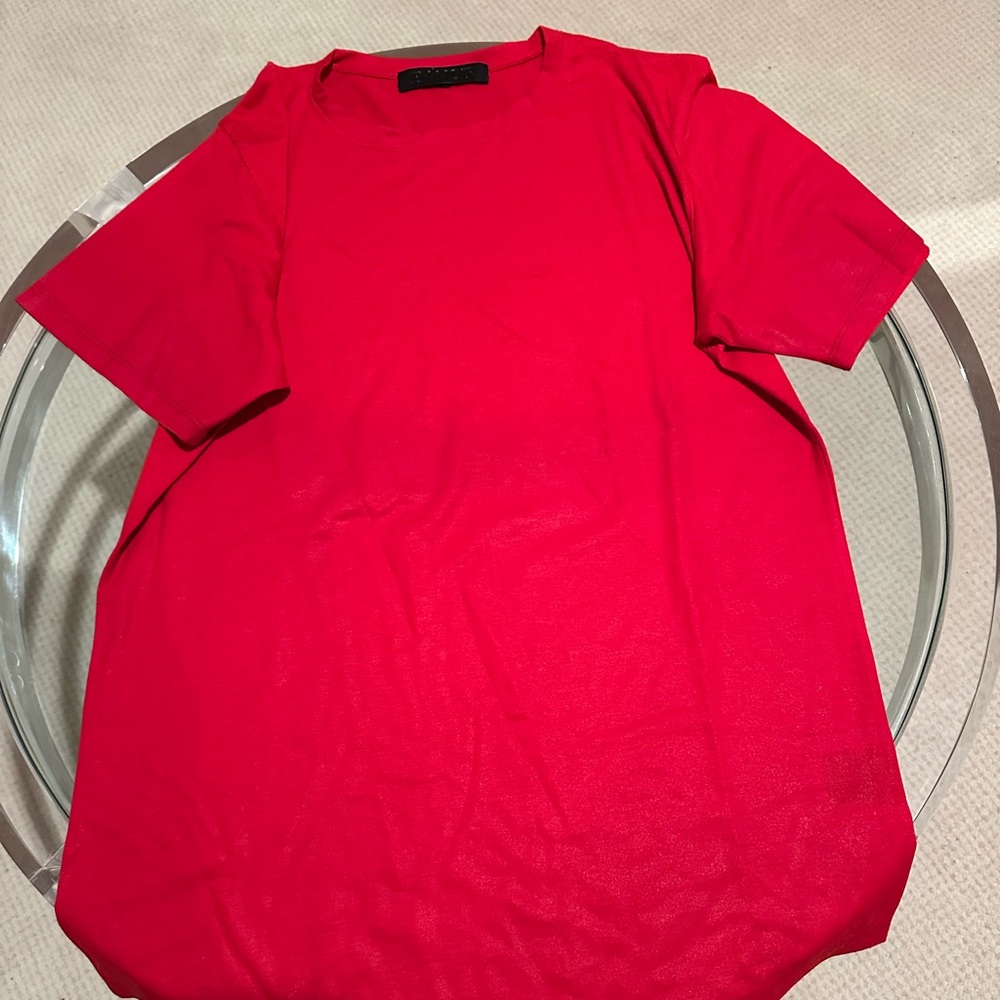 En Noir red t shirt xl